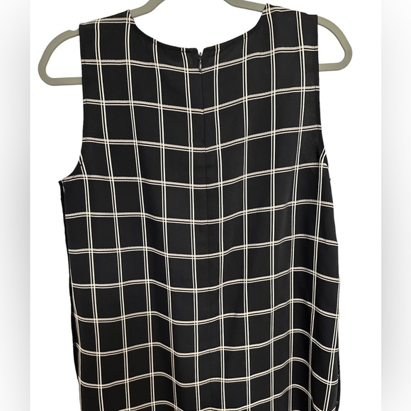 Aritzia Babaton Wieland Navy Grid Blouse (Small) - Picture 2 of 3